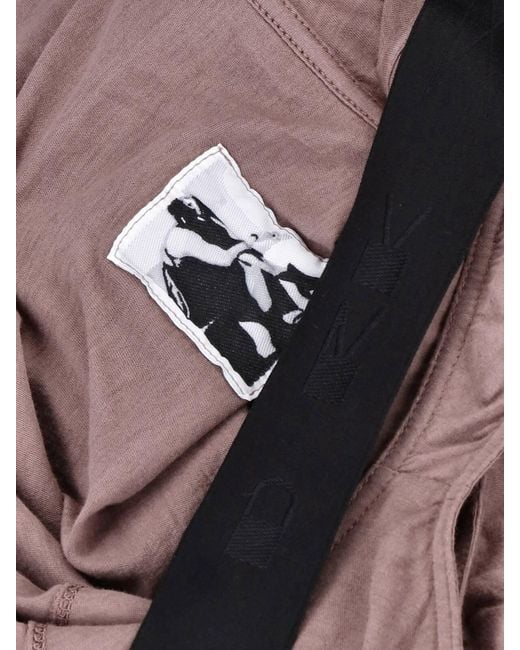 Rick Owens Purple Draped Maxi Dress