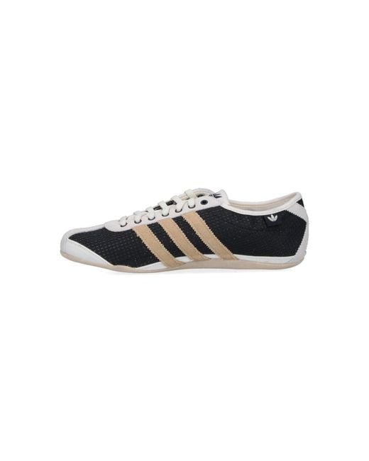 Adidas Black Leather Sneakers With Rubber Sole