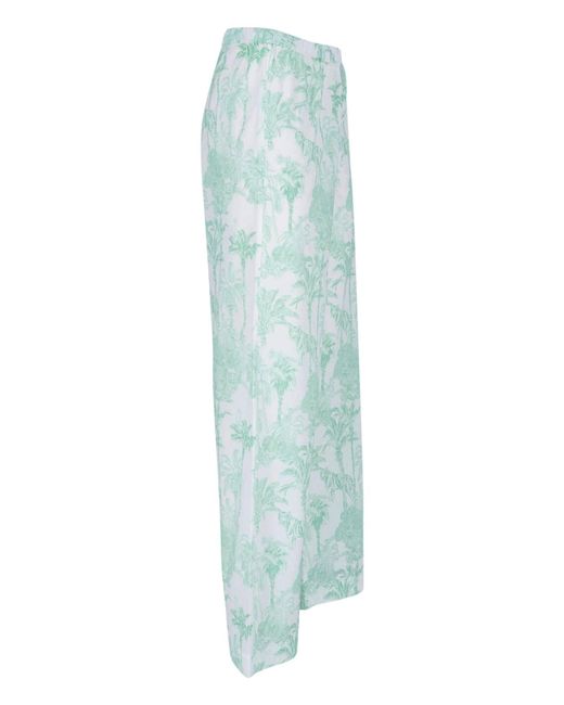 Mc2 Saint Barth Blue Straight Pants