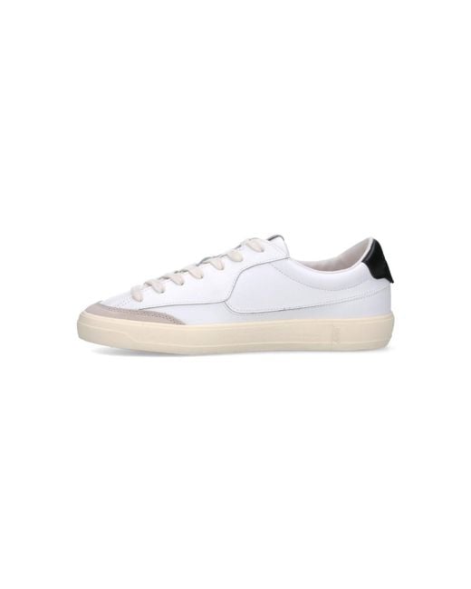 Autry White Windscape Tab Leather Sneakers for men