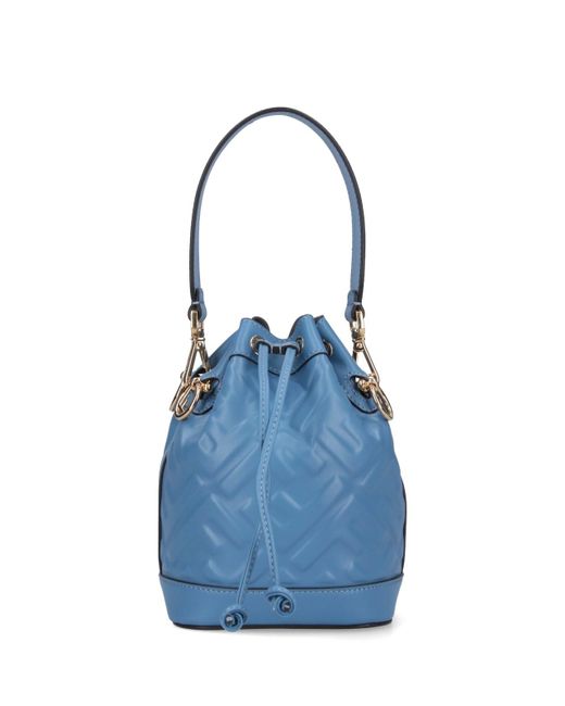 Fendi Blue "mon Tresor" Mini Bucket Bag