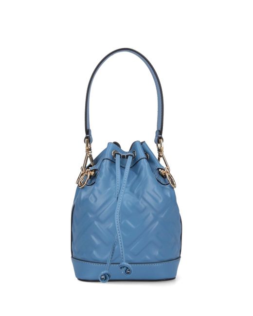 Fendi Blue "Mon Tresor" Mini Bucket Bag