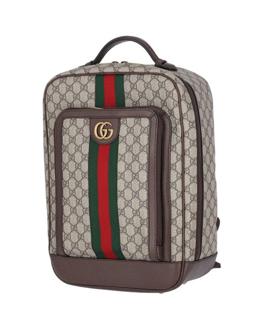 Gucci Gray 'ophidia Gg' Medium Backpack for men