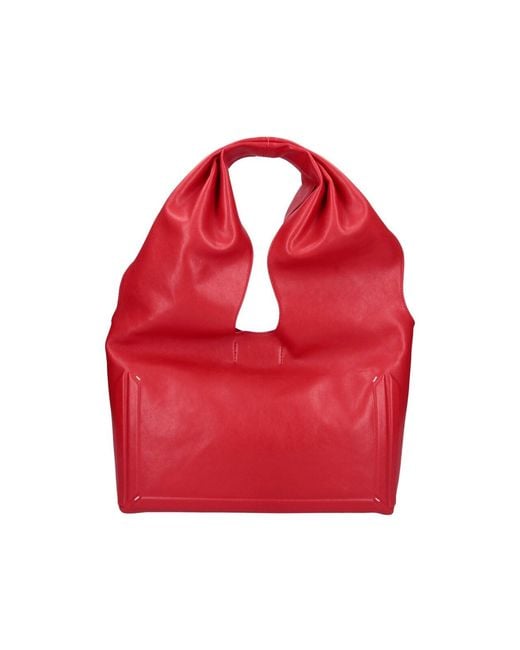 Maison Margiela Red Bright Ovine Leather Mini Crossbody Bag For