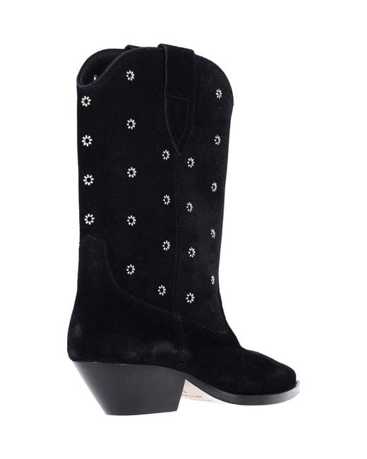 Isabel Marant Black Ankle Boots "Duerto"