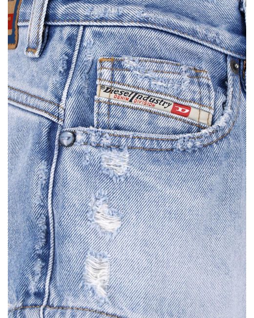 DIESEL Blue Denim Shorts De-Lunar