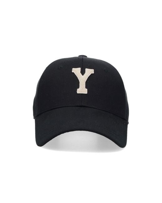 Saint Laurent Blue Baseball Cap "Y"