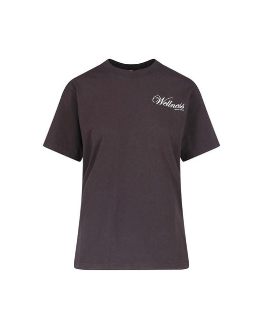 Sporty & Rich Brown T-Shirt "Soho"