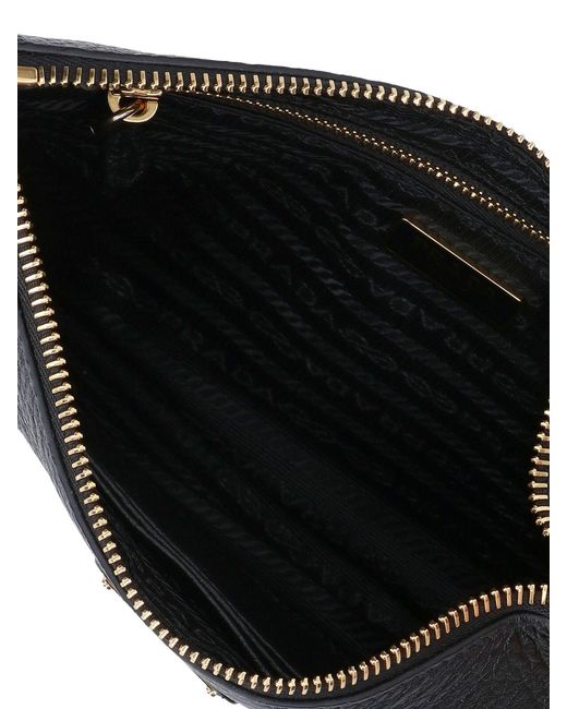 Prada Black Logo Pouch