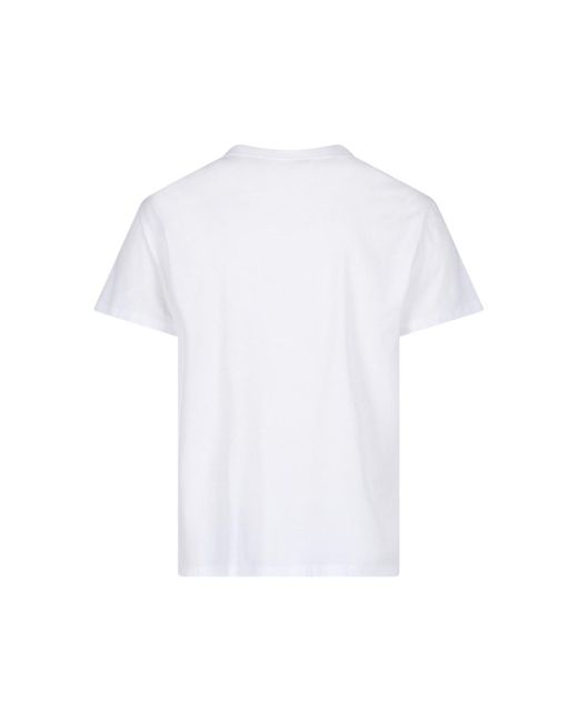 T-Shirt "Numeric Logo" di Maison Margiela in White da Uomo