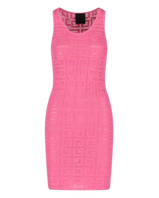 Givenchy Pink '4g' Sheath Dress