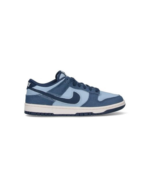 Nike Blue Dunk Low Retro Sneakers for men
