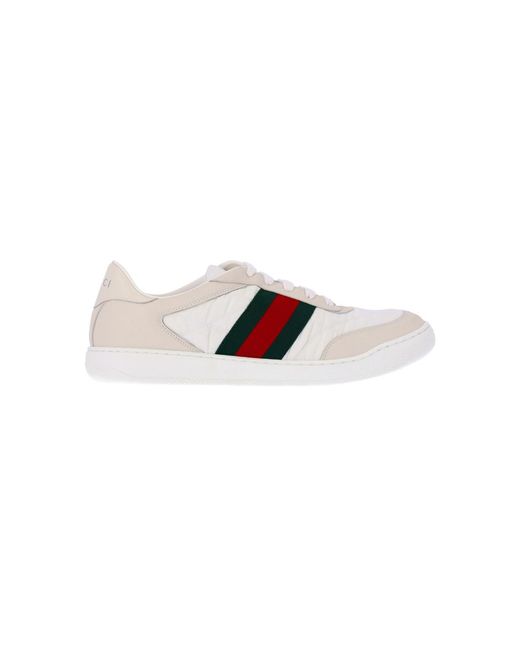 Gucci White Sneakers "Screener" for men