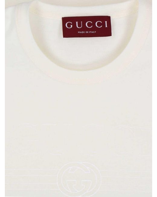 Gucci White Logo T-Shirt