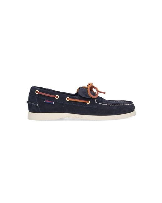 Sebago Blue Loafers "Portland Artisan" for men