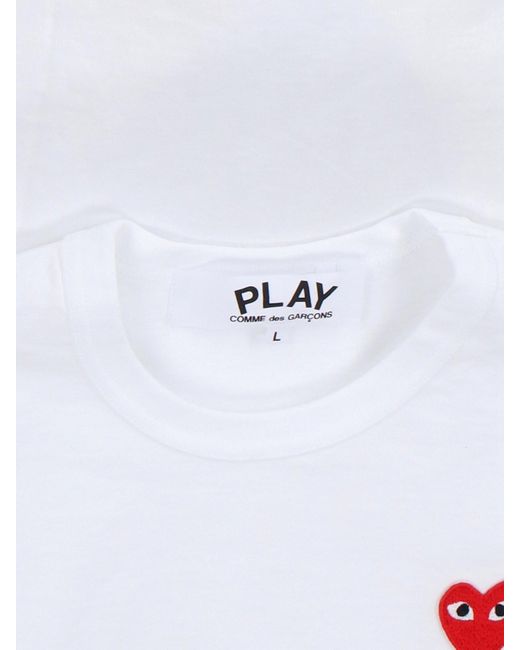 COMME DES GARÇONS PLAY White Logo T-shirt