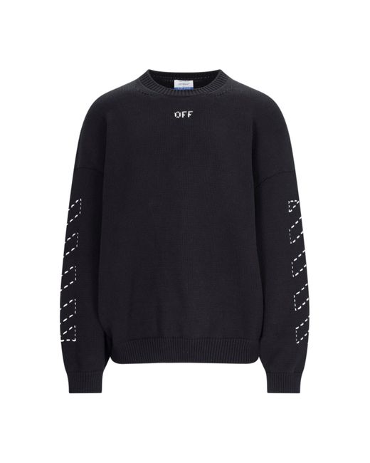 Off-White c/o Virgil Abloh Blue Off- Sweaters for men
