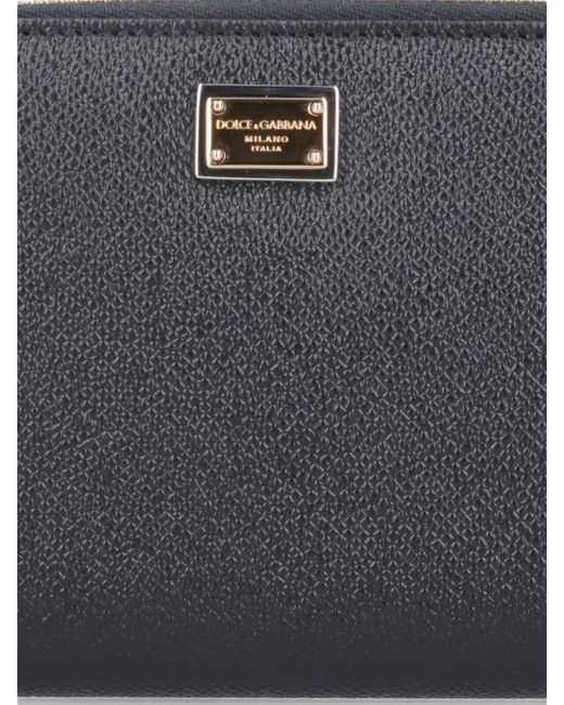 Portafoglio Zip-Around di Dolce & Gabbana in Black