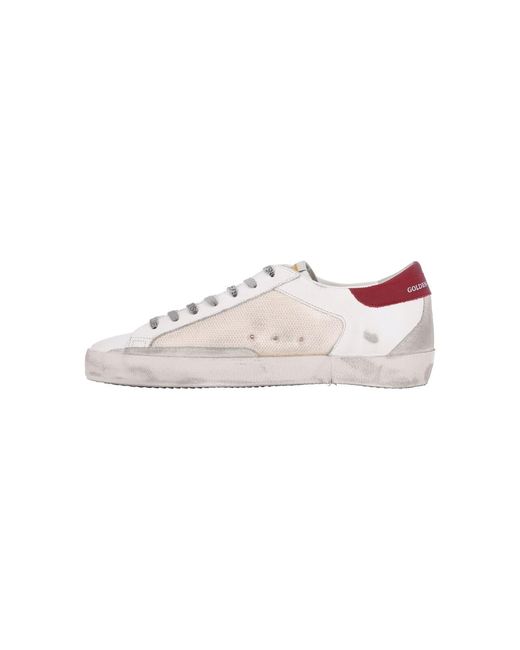 Golden Goose Deluxe Brand Pink Leather Sneakers With Cotton & Rubber Construction for men