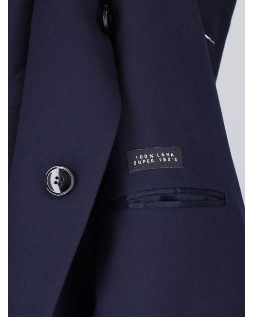 Giorgio Armani Blue Virgin Wool Blazer for men