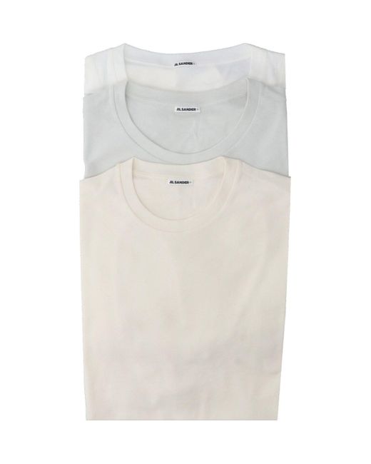 Jil Sander White T-Shirt Set for men
