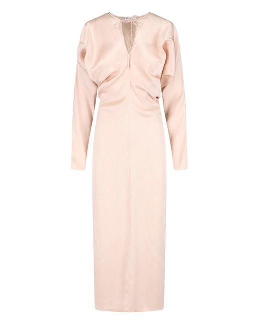 Loro Piana Pink Silk Maxi Dress