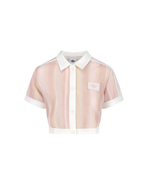 Adidas Pink Crop Polo "Summer Glow"