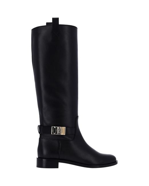 Ferragamo Black Boots "Hug"