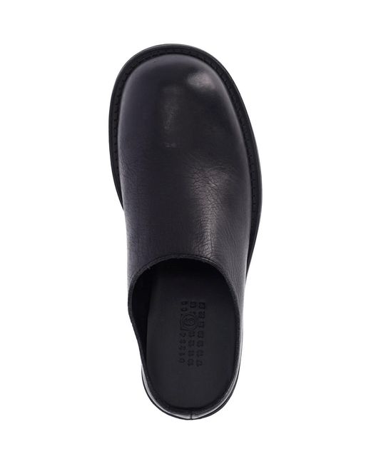 MM6 by Maison Margiela Black Biker Mules