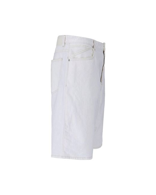 Closed White Denim Shorts for men
