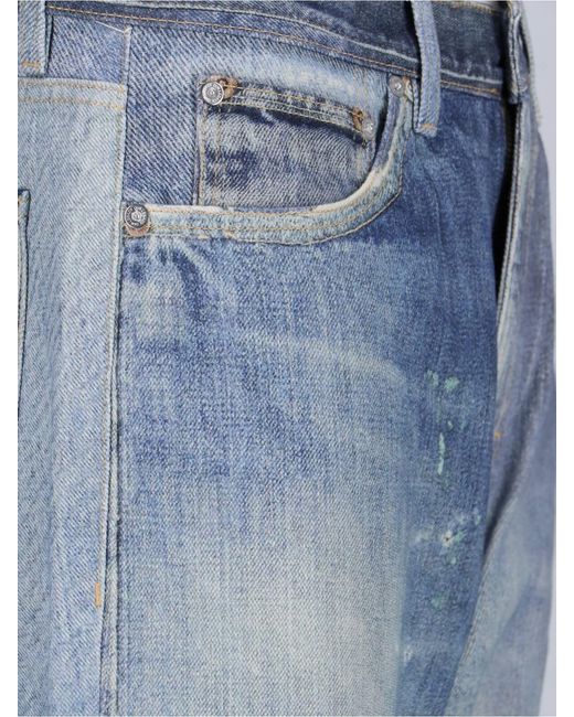 Our Legacy Blue Digital Print Jeans for men