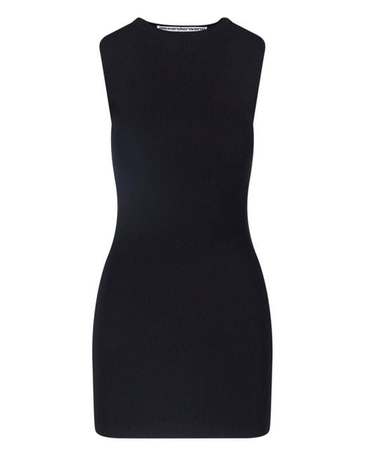 Alexander Wang Black Sculpted Stretch Dress