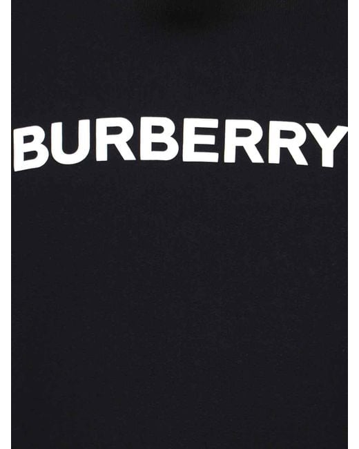 Felpa Cappuccio Logo di Burberry in Black da Uomo