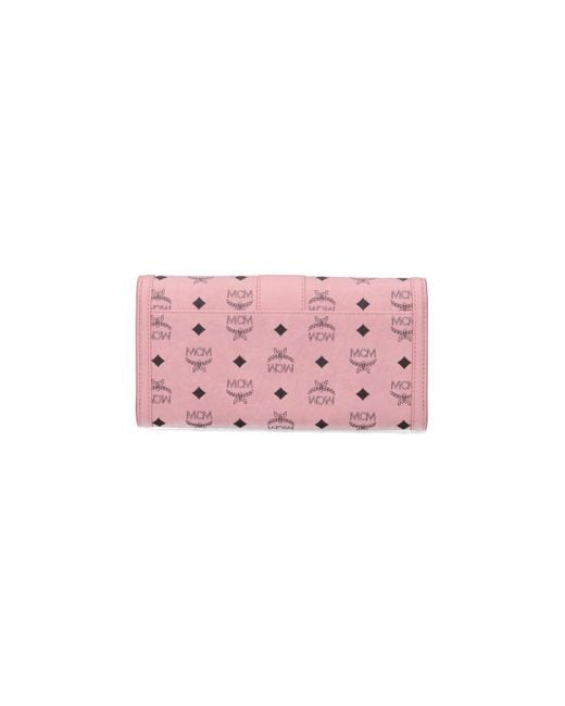 MCM Pink Wallets Polyurethane