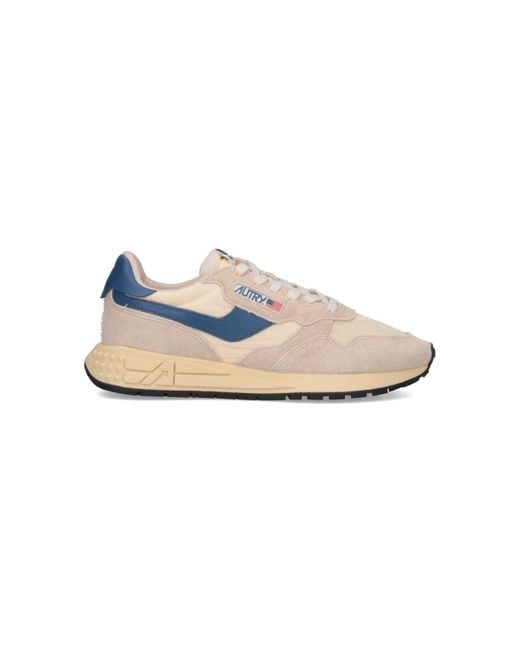 Autry White Reelwind Super Vintage Sneakers for men
