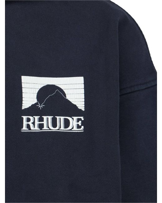 Rhude Blue Sweaters Cotton for men