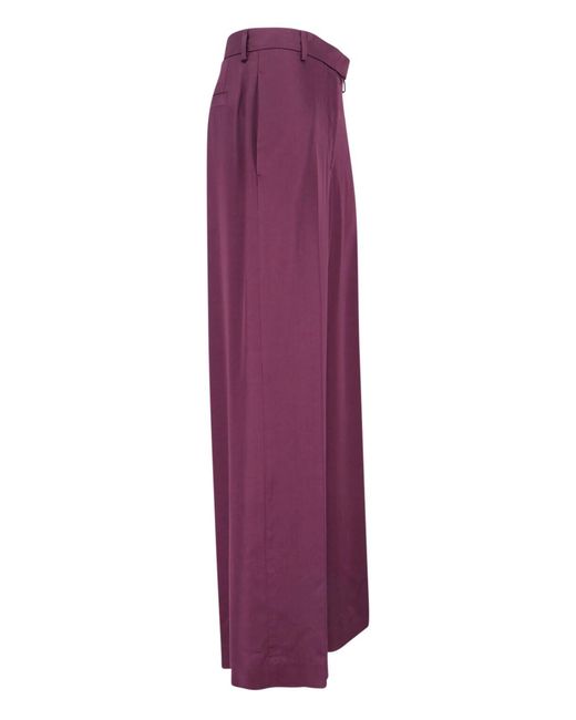Dries Van Noten Purple Tailored Trousers