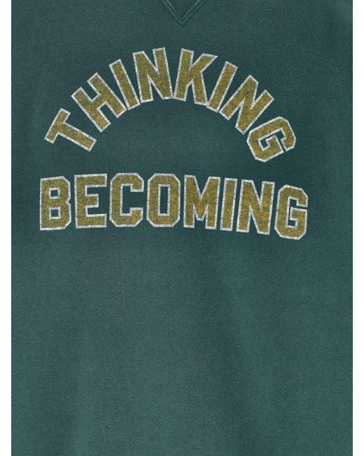 Sacai Green Graphic Print Sweatshirt