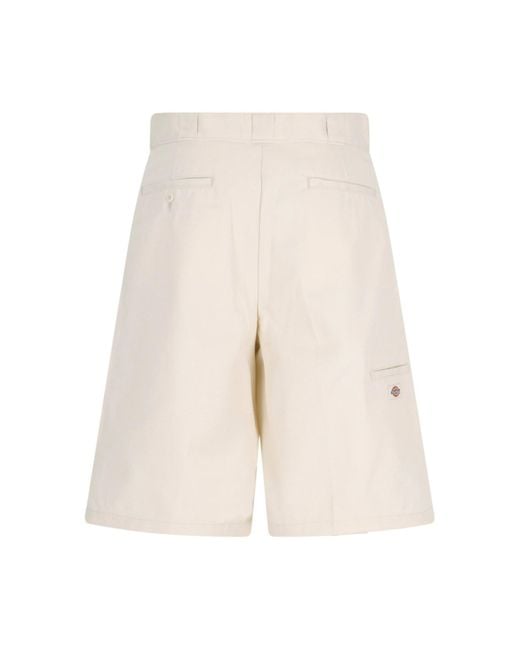 Dickies White 'multipocket' Shorts for men