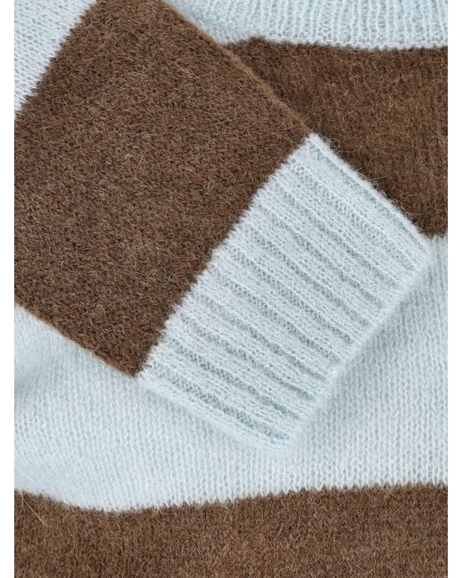 Closed Blue Alpaca Wool Blend Crewneck Sweater for men