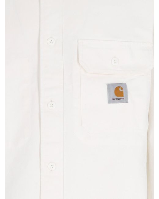 Carhartt White 'reno' Overshirt