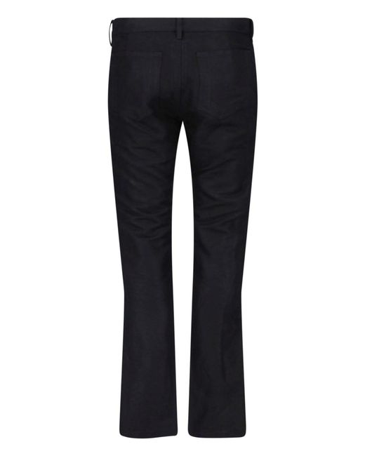Rick Owens Blue Straight Zip Jeans for men
