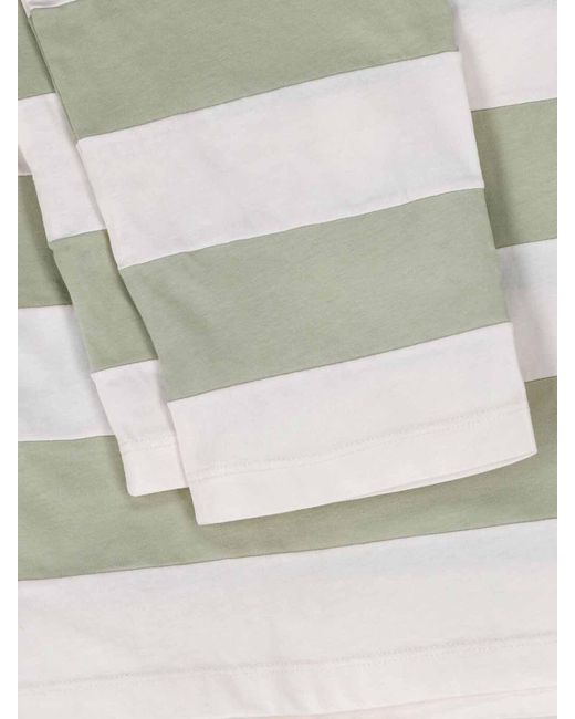 Miu Miu White Striped Polo