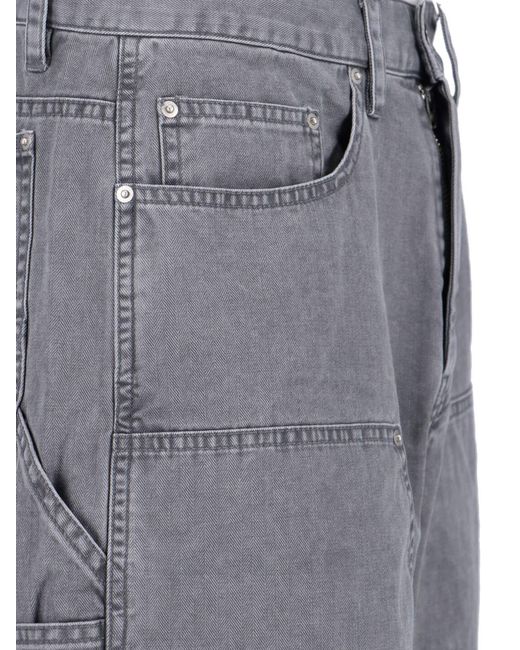 TONYWACK Gray Cargo Shorts for men