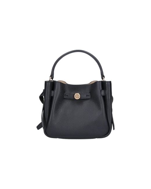 Borsa Secchiello Mini "Romy" di Tory Burch in Black