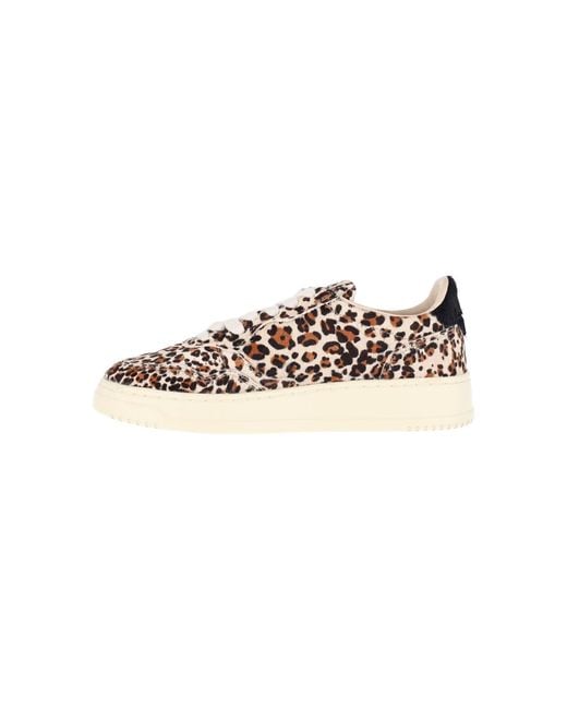 Autry Pink Low-Top Sneakers "Medalist"