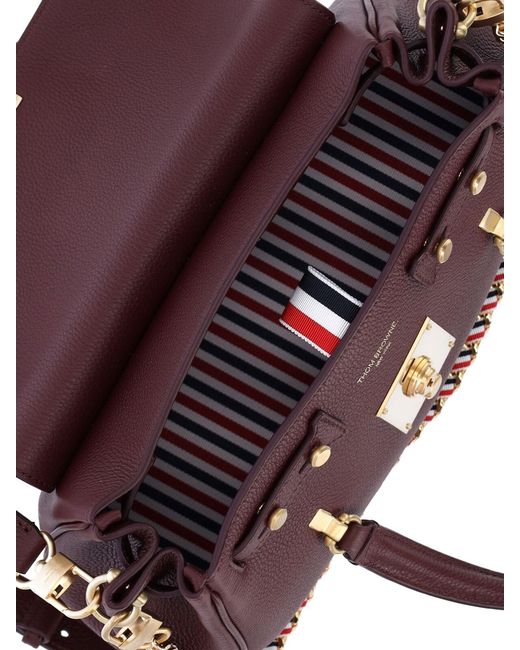 Thom Browne Purple Small Bag "Bolton"