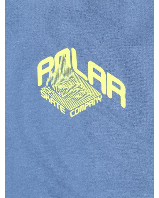 POLAR SKATE Blue 'graph' T-shirt for men