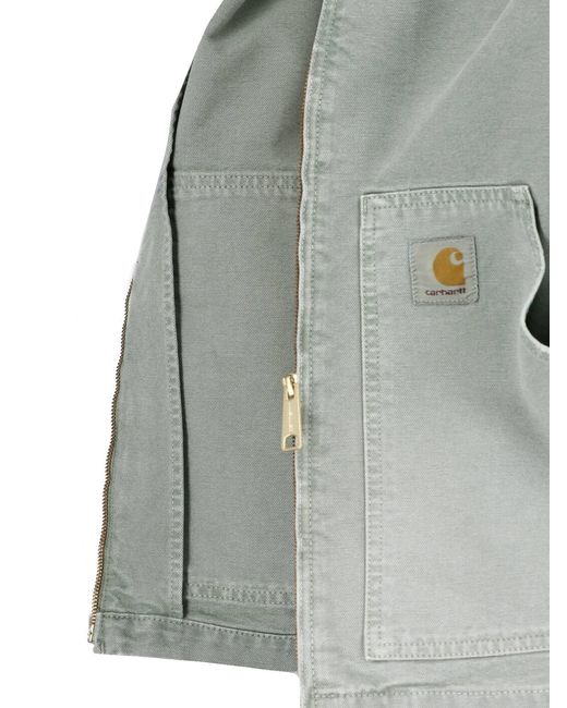 Carhartt Gray Jacket Zip "Og Arcan" for men