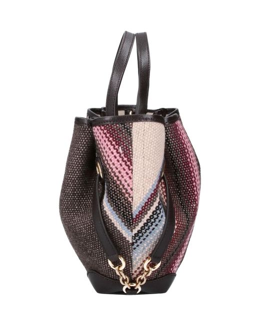 Chloé Brown Small Tote Bag "Clover"